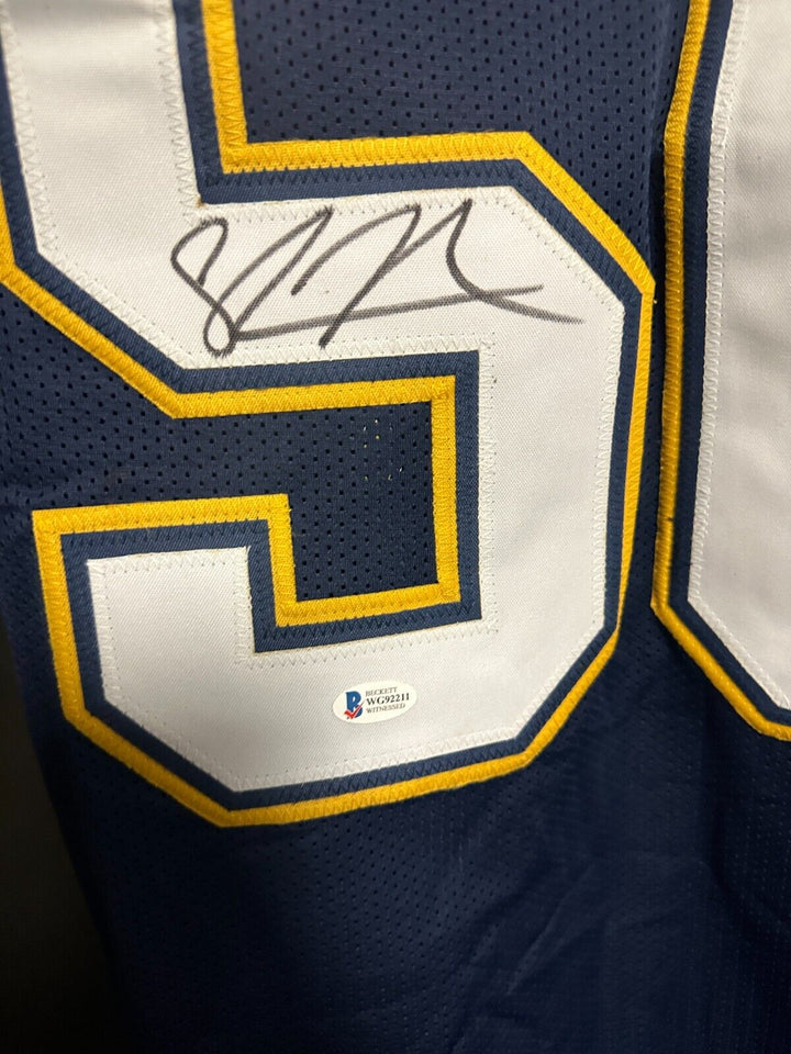 Shawne Merriman Autographed San Diego Chargers Replica Jersey BAS