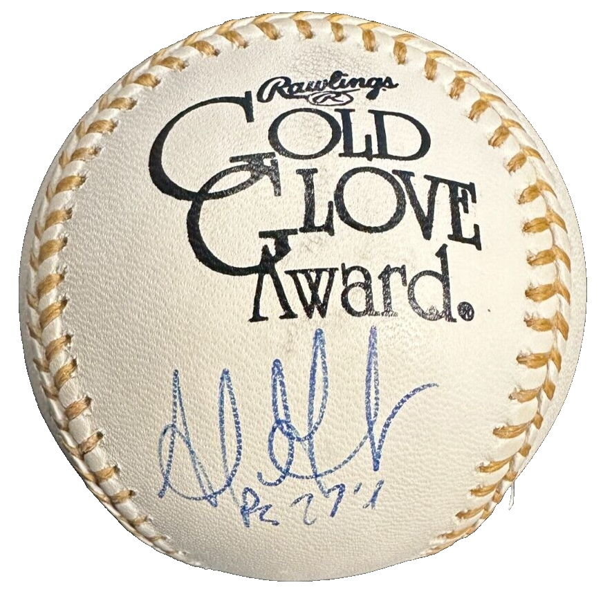 Adrian Gonzalez Autographed Rawlings Gold Glove Baseball Red Sox