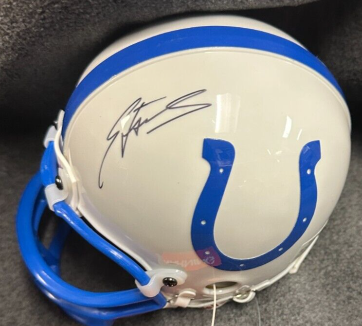 Edgerrin James Autographed Baltimore Colts Mini Helmet NFL