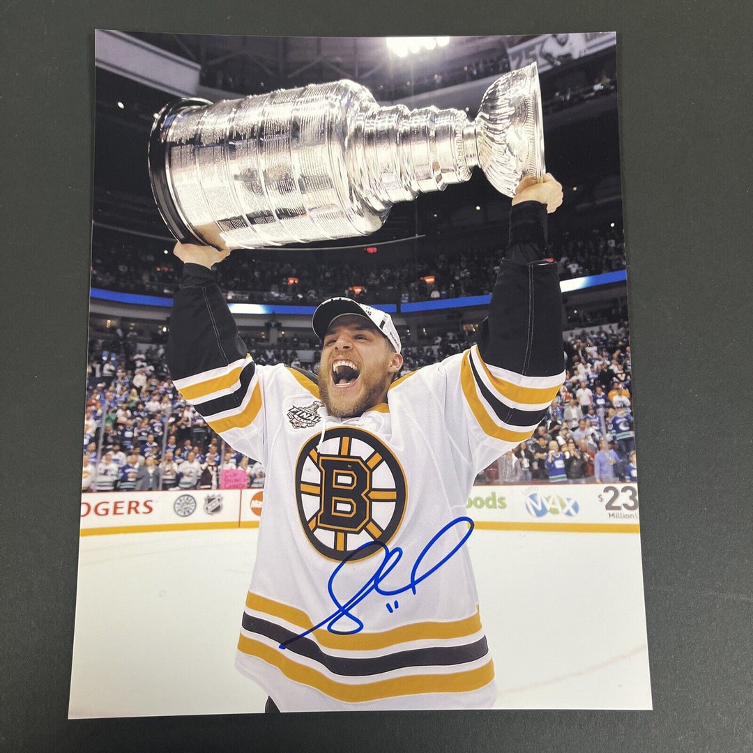 Greg Campbell Signed 8x10 Boston Bruins Sportsworld