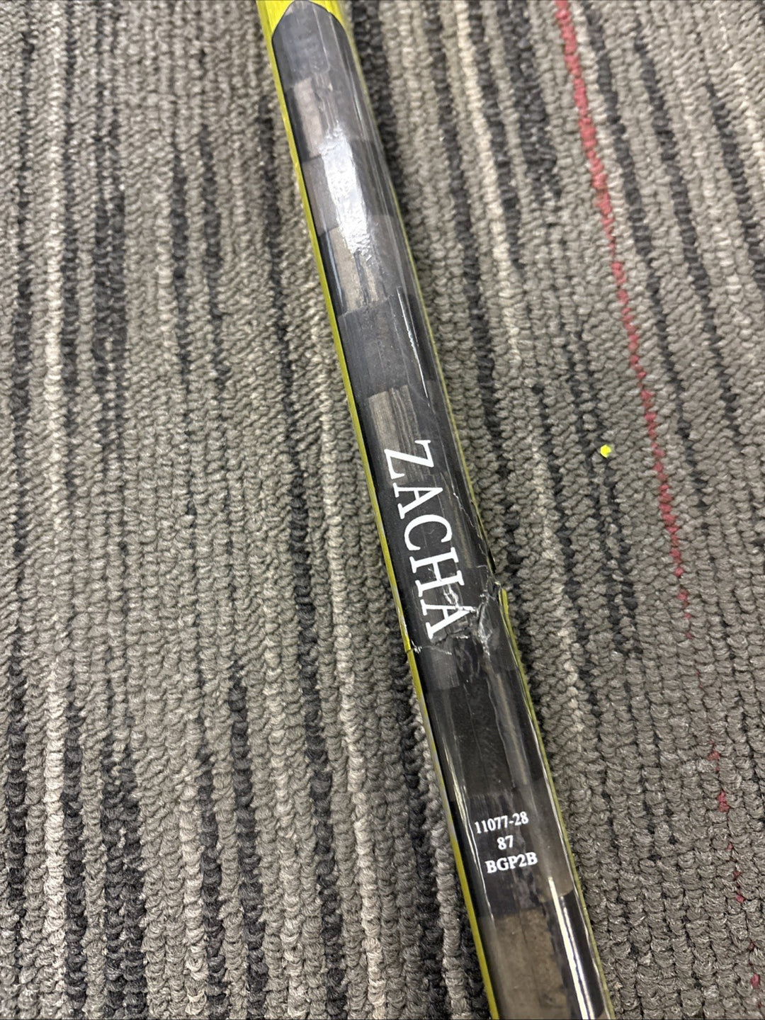 Boston Bruins Center Pavel Zacha Game Used Stick Bruins Authentic