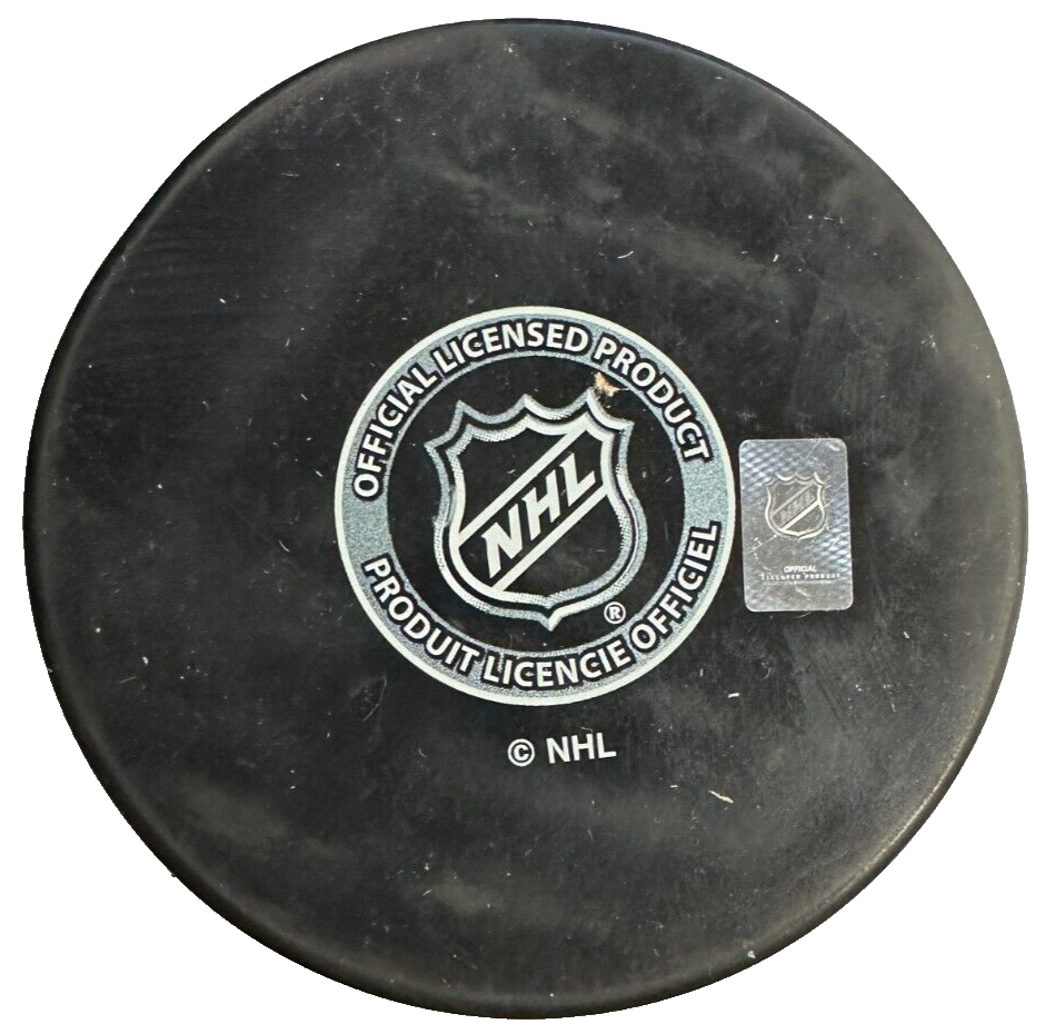 Dallas Smith Autographed New York Rangers Hockey Puck NHL