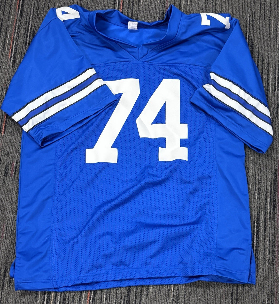 Bob Lilly HOF Signed Custom Dallas Cowboys Jersey Sportsworld COA