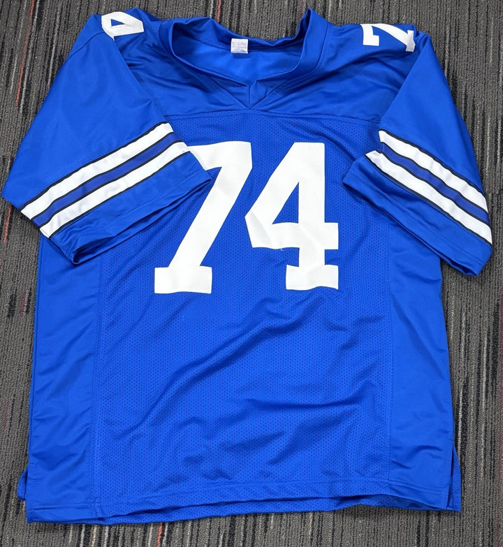 Bob Lilly HOF Signed Custom Dallas Cowboys Jersey Sportsworld COA