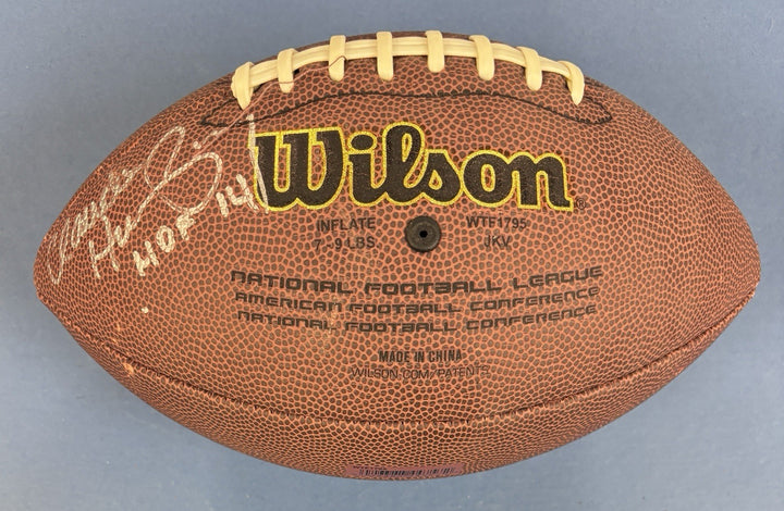 Claude Humphrey HOF Signed Wilson Football Atlanta Falcons Sportsworld COA