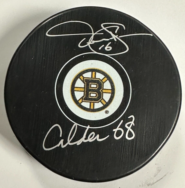 Derek Sanderson Autographed Boston Bruins W/ Calder 68 Inscription JSA