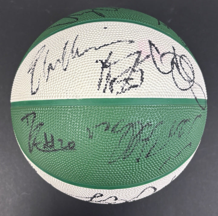 1999-00 Boston Celtics Team Signed Ball Paul Pierce +18 Sportsworld COA