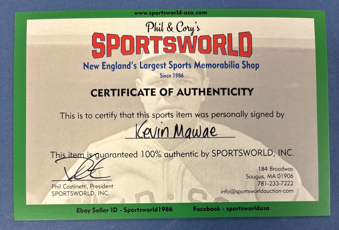 Kevin Mawae Signed Wilson Football Tennessee Titans Sportsworld COA