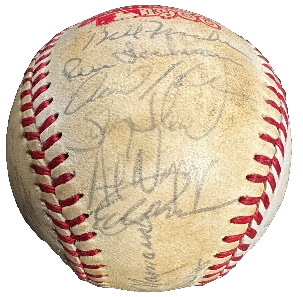 1986 Boston Red Sox Team Signed World Series Baseball BAS Seaver Clemens Rice