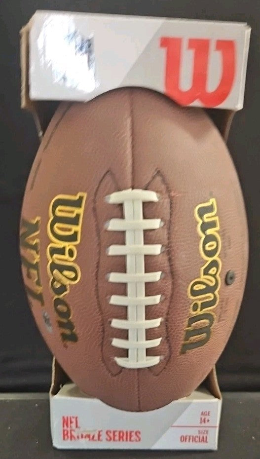 Kevin Greene Signed HOF Inscribed Wilson NFL Bronze Series Football Envoy Holo