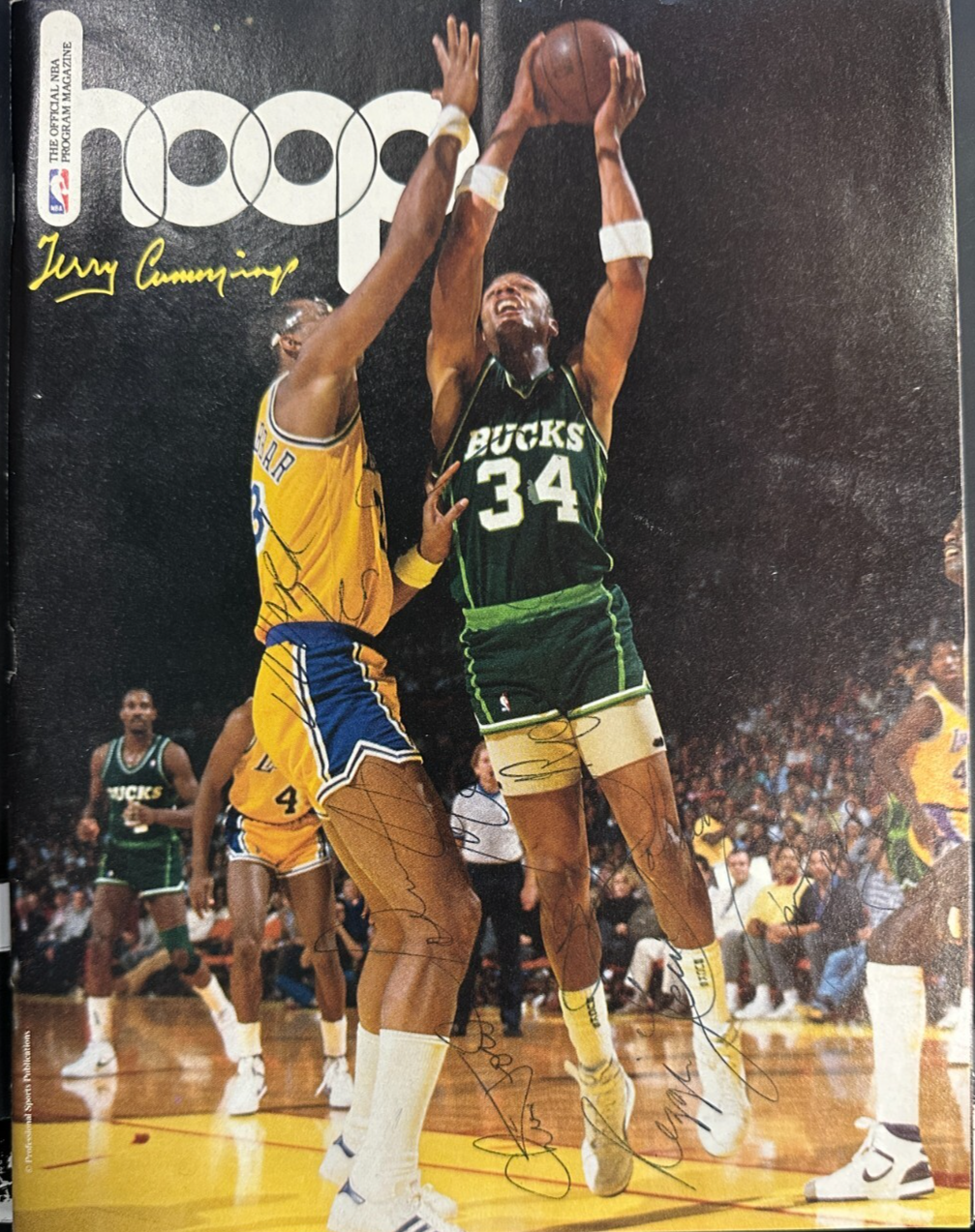 1988-89 Boston Celtics Team Signed Program Lewis Ainge DJ Ford BAS