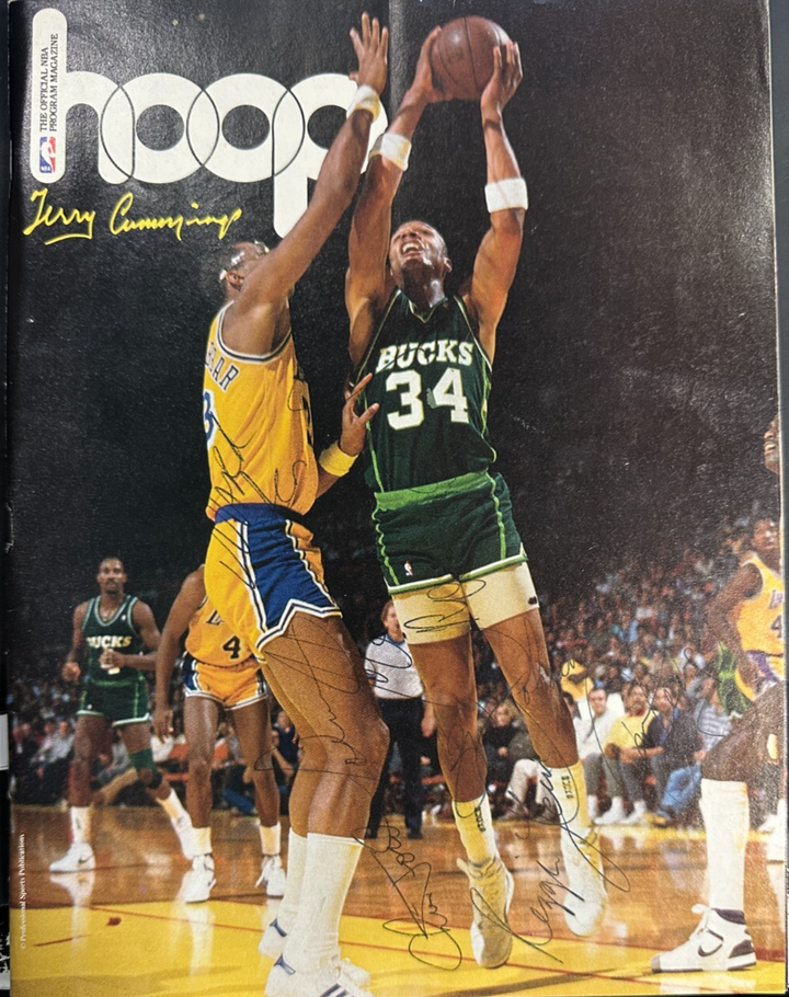 1988-89 Boston Celtics Team Signed Program Lewis Ainge DJ Ford BAS