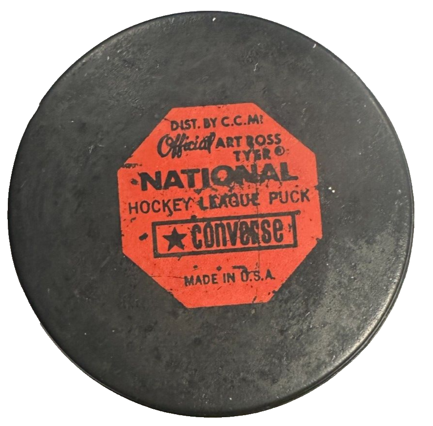 1969-77 Philadelphia Flyers Tyer Converse Official Game Used Puck NHL