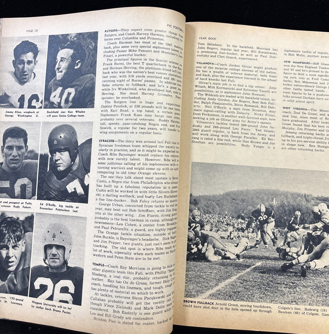 1948 Street & Smith's Football Yearbook Jack Cloud of William & Mary Cover