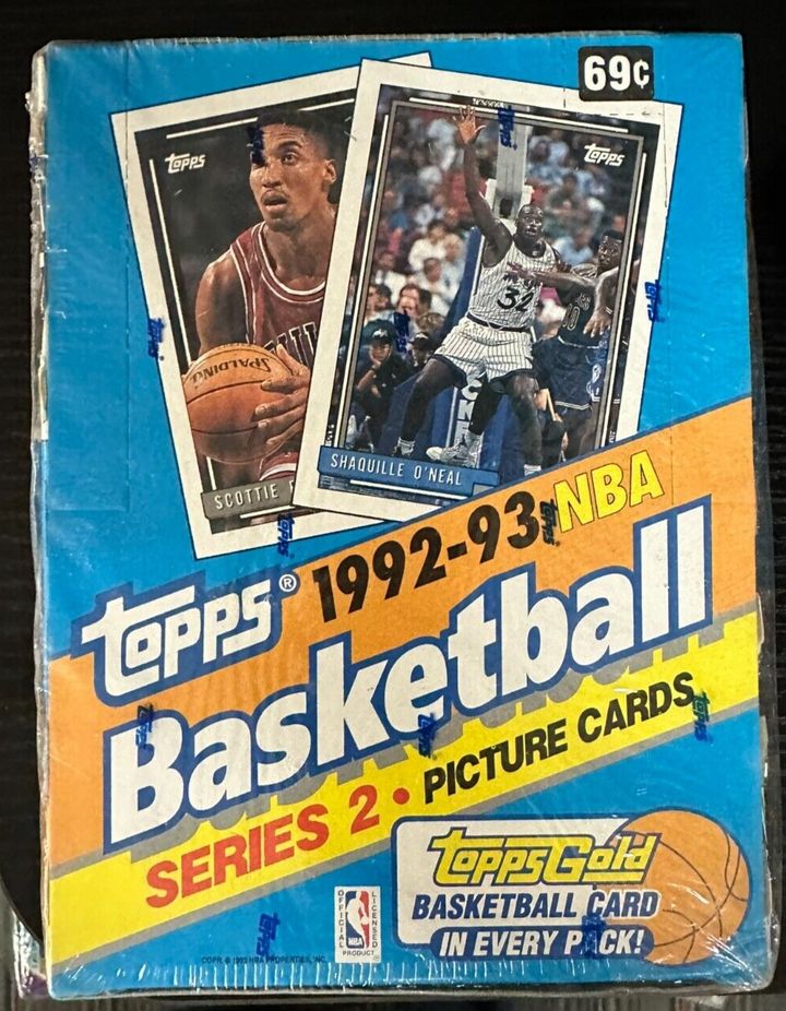 1992-93 Topps Basketball Series 2 Unopened Hobby Box 36 Packs Shaq RC