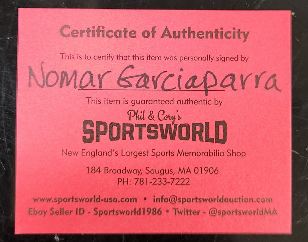 Nomar Garciaparra Signed American League Baseball Red Sox Cubs Dodgers COA