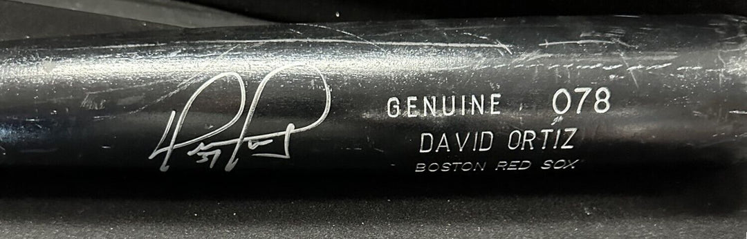 David Ortiz Autographed Game Issued Louisville Slugger M9 Bat HOF Red Sox