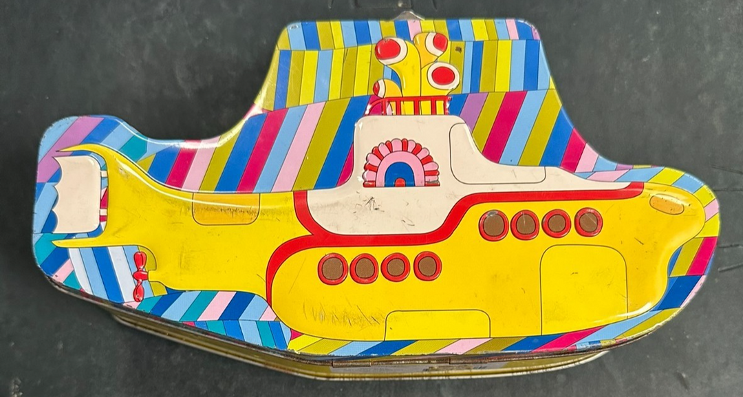 The Beatles Yellow Submarine Die Cut Metal Tin Lunchbox 2011