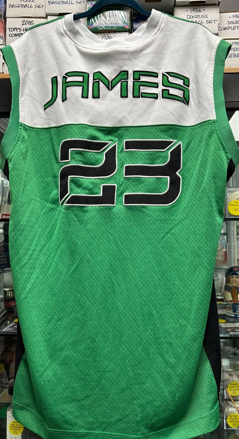 Nike Air Lebron King James Team Jersey Shirt Green Mens Size XL Length +4 NBA