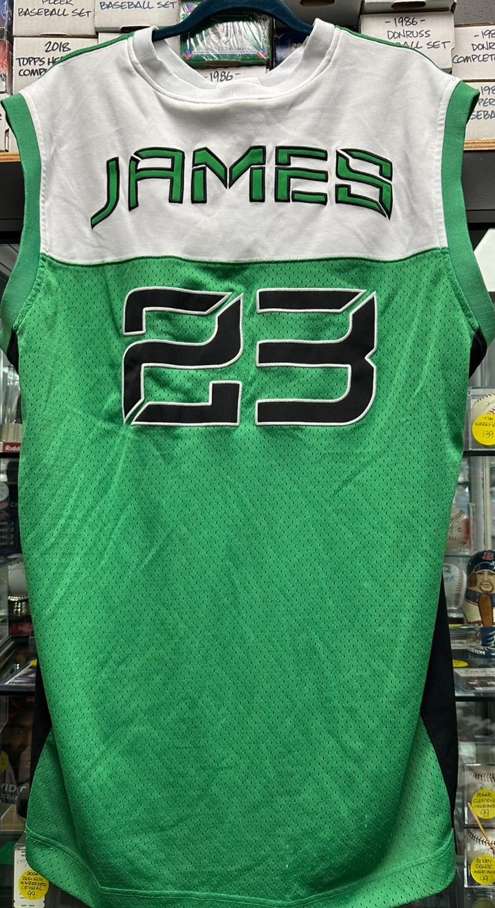 Nike Air Lebron King James Team Jersey Shirt Green Mens Size XL Length +4 NBA