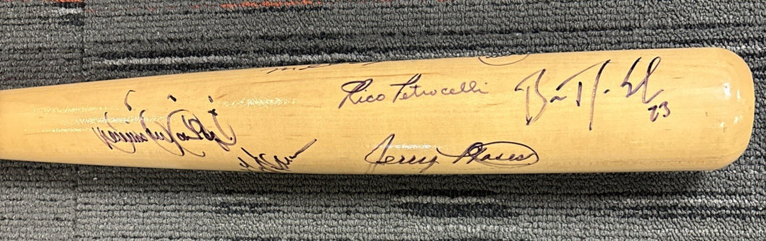 2012 Red Sox Fantasy Camp Signed Baseball Bat Campbell Petrocelli Bell Etc.