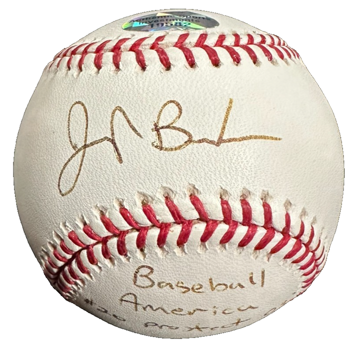 Jeremy Bonderman Autographed Major League Baseball W/ BB America #20 Prospect 03