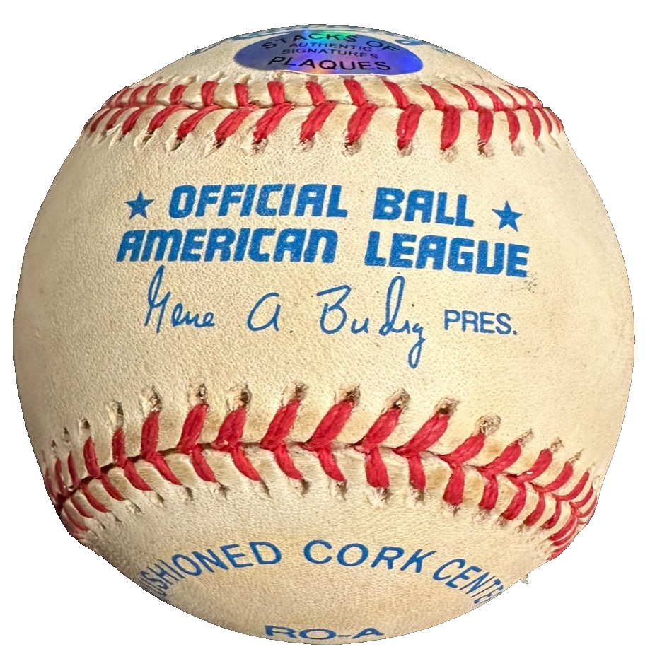 Johnny Blanchard Autographed ONL Baseball W/ 1961 World Champs Insc