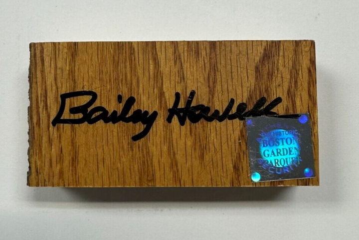 Bailey Howell Autographed Authentic Piece Boston Garden Parquet Celtics HOF