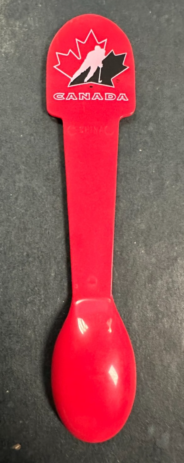 Wayne Gretzky 1997 Team Canada Hockey Jello Plastic Promo Spoon