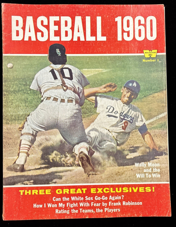 Baseball Magazine 1960 Whitestone Publication Wally Moon Los Angeles Dodgers