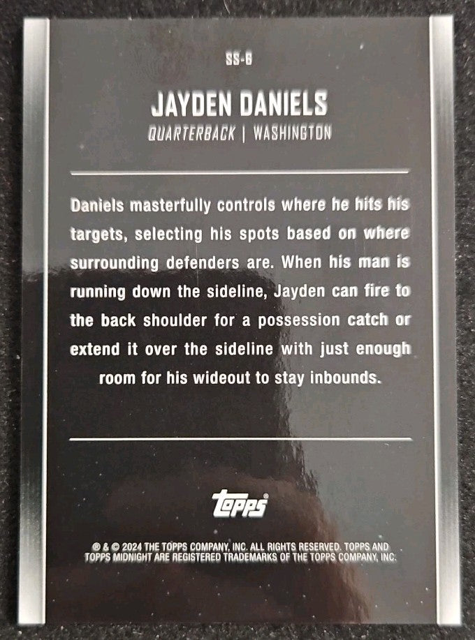 2024 Topps Midnight #SS6 Jayden Daniels Star Studded SP RC /35