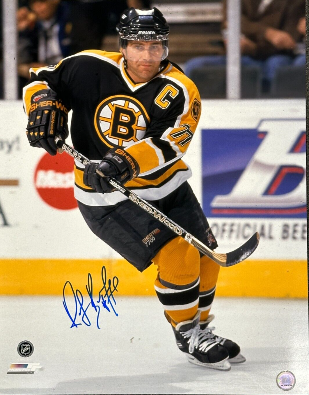 Ray Bourque Autographed 16x20 Photo Boston Bruins HOF