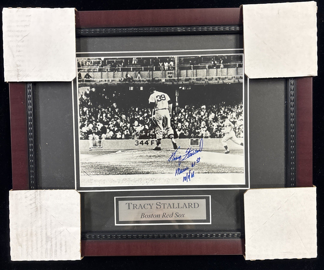 Tracy Stallard Boston Red Sox Autographed 8x10 Picture W/ Maris 61 Insc