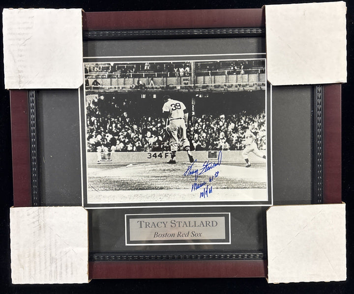 Tracy Stallard Boston Red Sox Autographed 8x10 Picture W/ Maris 61 Insc