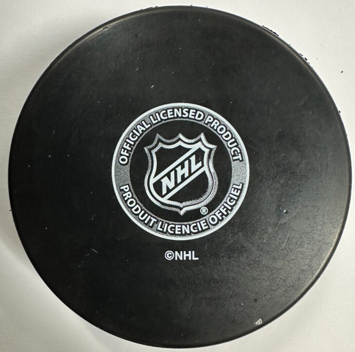 Gilles Gilbert Autographed Boston Bruins Hockey Puck NHL