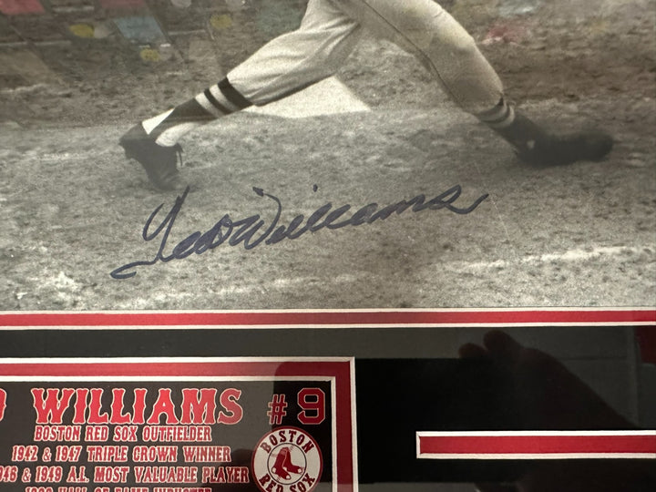 Ted Williams Autographed 16x20 Framed Boston Red Sox PSA/DNA HOF