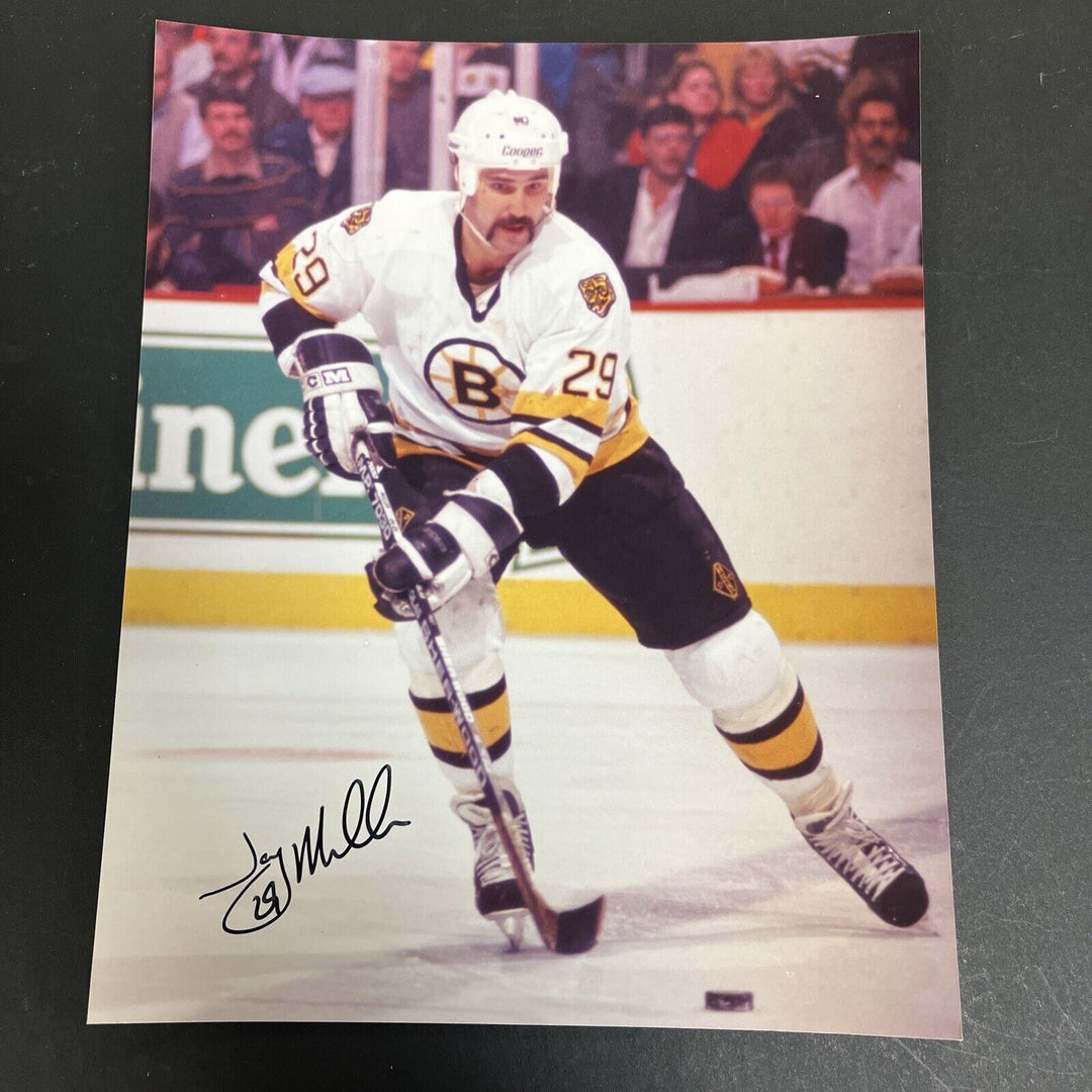 Jay Miller Signed 8x10 Boston Bruins Sportsworld