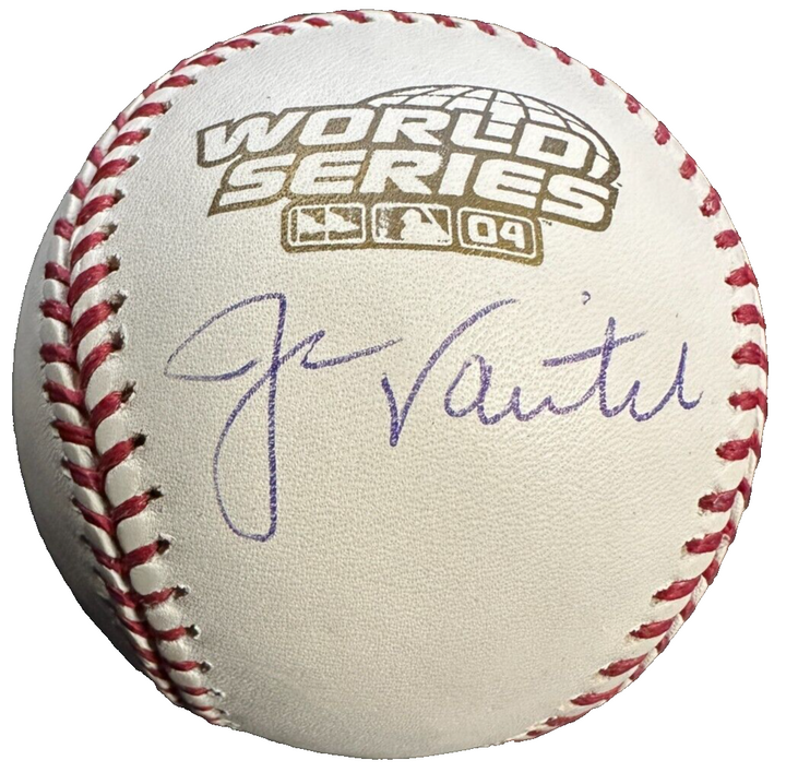 Jason Varitek Autographed 2004 World Series Baseball Red Sox MLB Holo