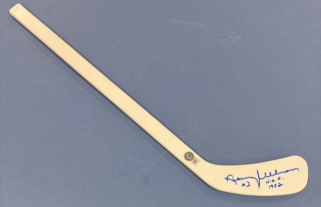 Norm Ullman HOF 1982 Signed Mini Stick Beckett Detroit Red Wings