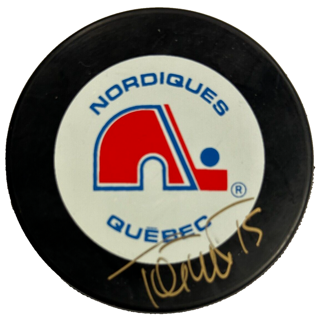 Tony Twist Autographed Quebec Nordiques Hockey Puck BAS