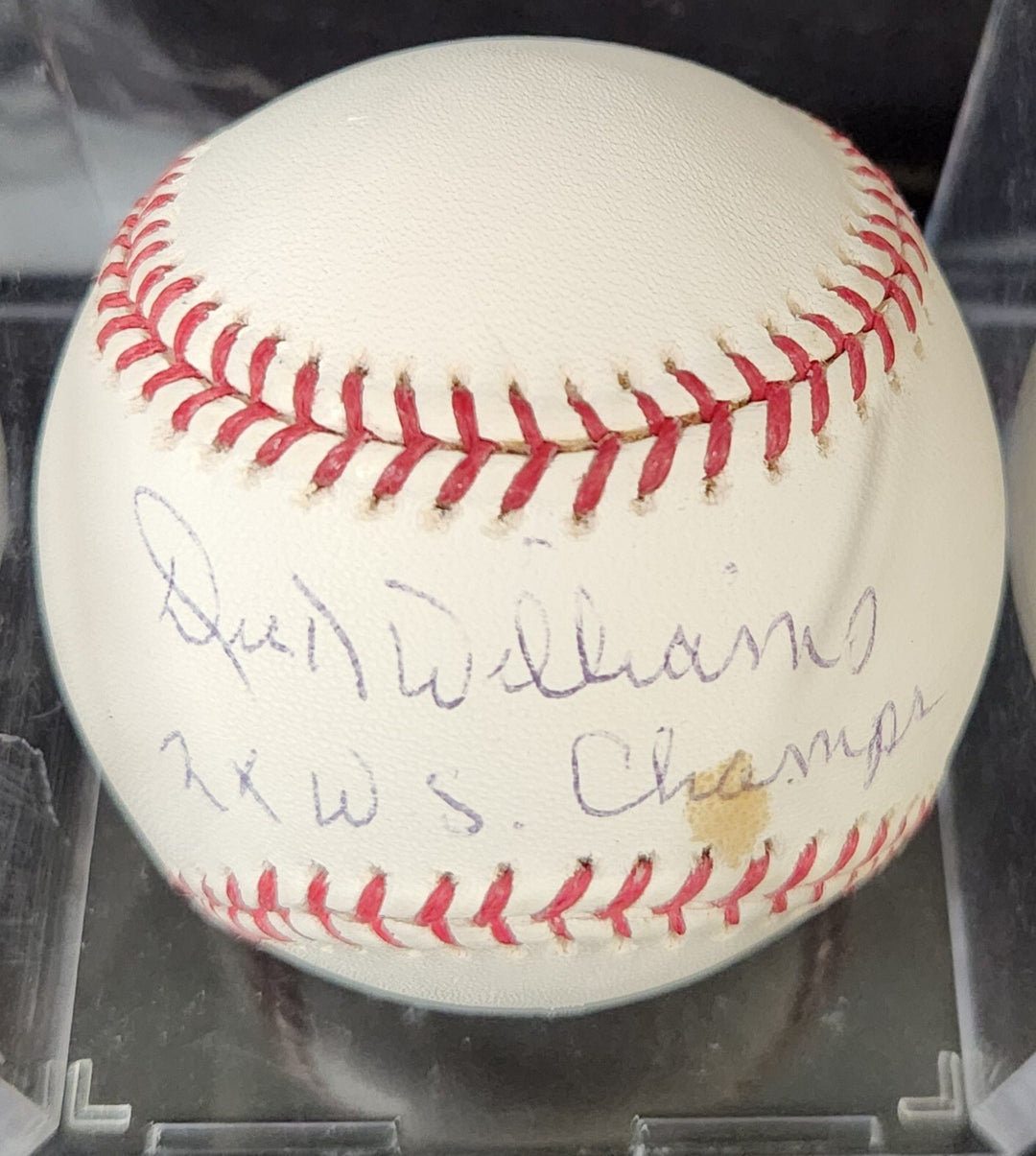 Dick Williams Signed Inscribed Major League Baseball A's Red Sox Tristar COA 