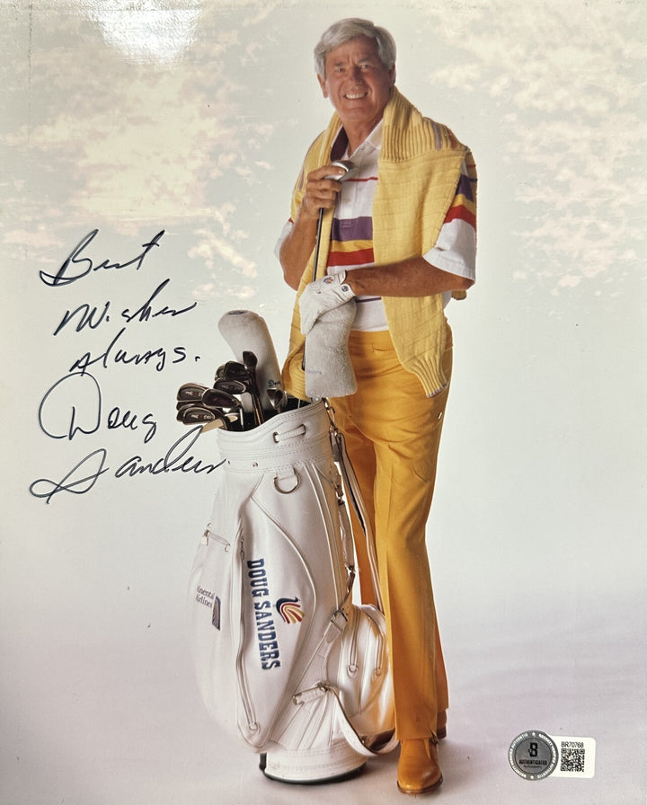 Doug Sanders Autographed 8x10 Photo PGA BAS "Peacock of the Fairways"