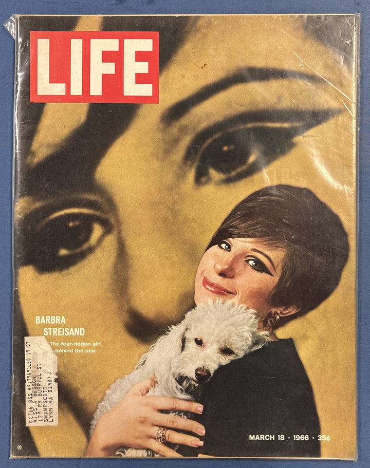 Life Magazine Barbra Streisand Fear Ridden Girl Behind The Star March 18 1966