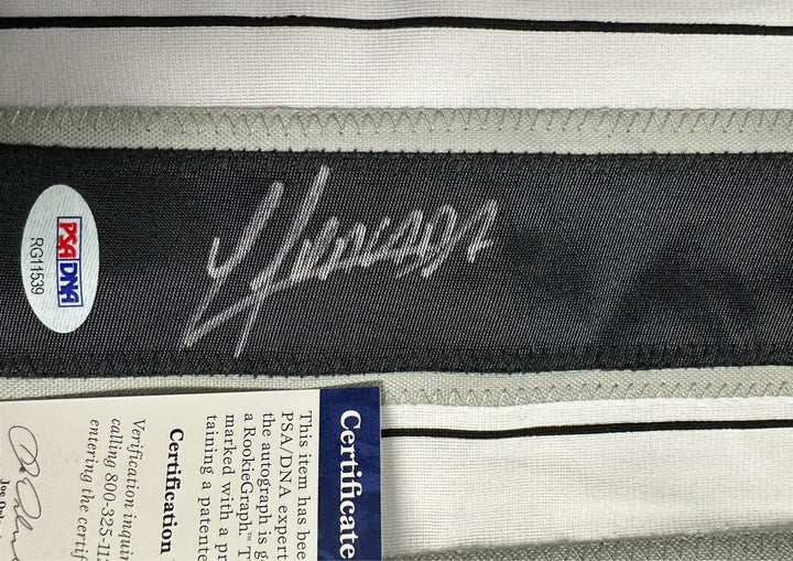 Yoan Moncada Autographed Chicago White Sox Replica Jersey PSA/DNA