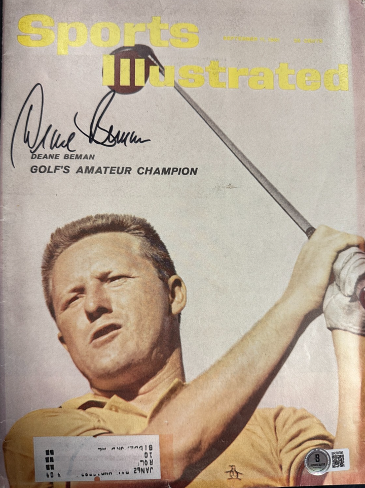Deane Beman Autographed 9/11/1961 Issue Sports Illustrated Amateur Champion BAS