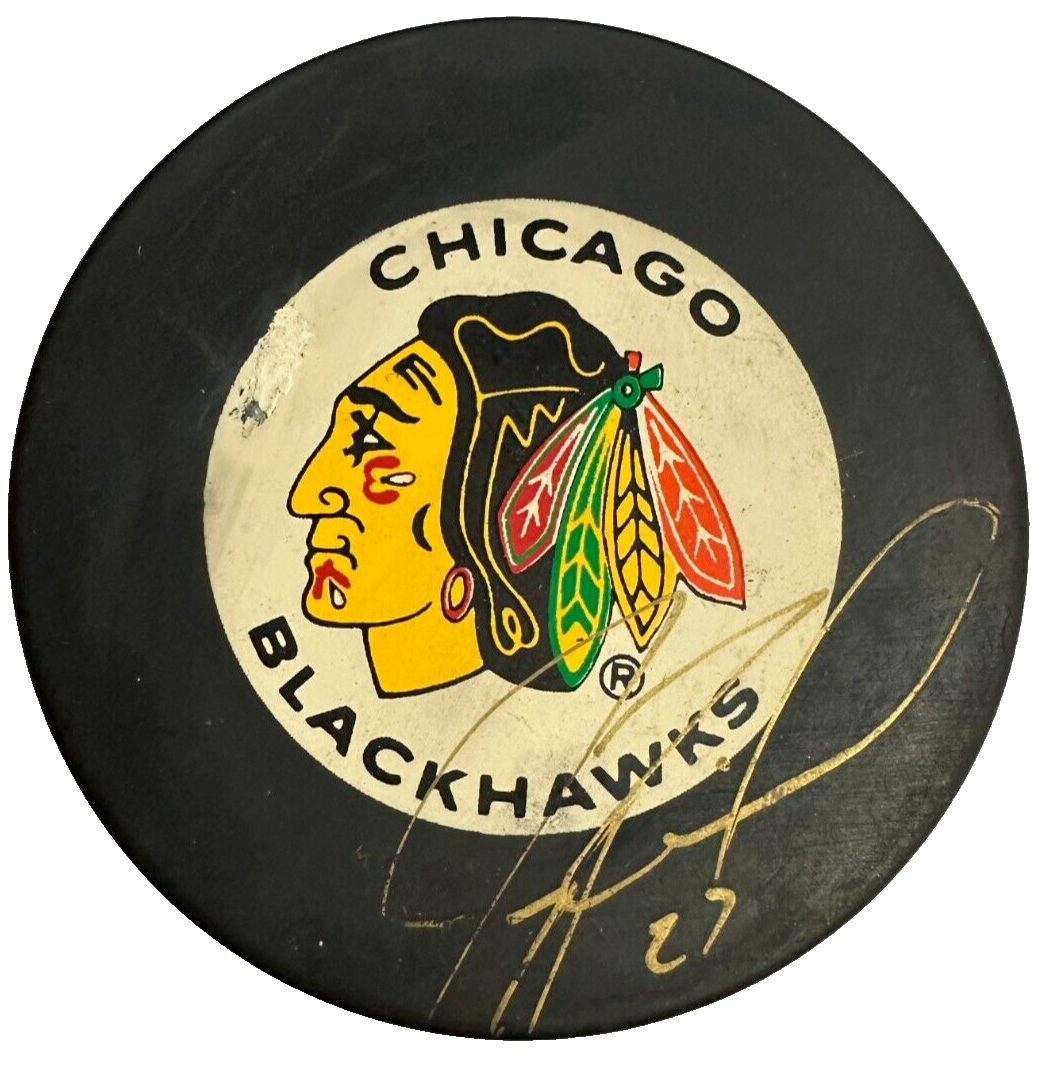 Jeremy Roenick Autographed Chicago Blackhawks Hockey Puck NHL