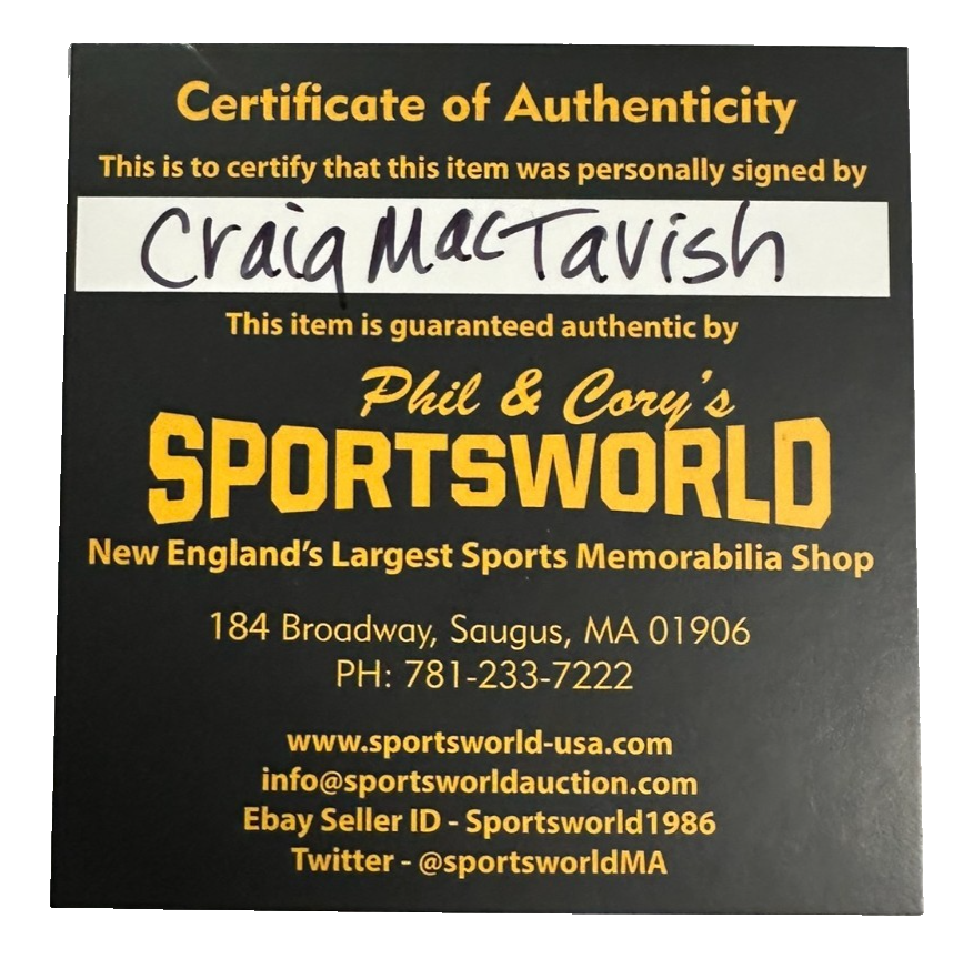 Craig MacTavish Autographed New York Rangers Hockey Puck NHL
