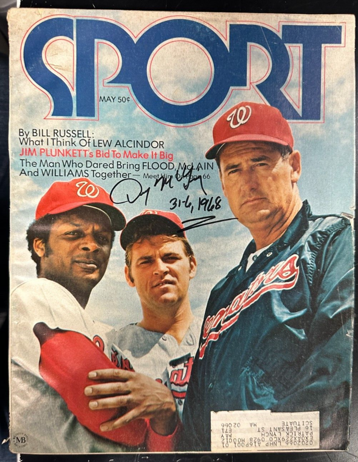 Denny McLain Autographed May 1971 Issue of Sport Magazine W/ 31-6 1968