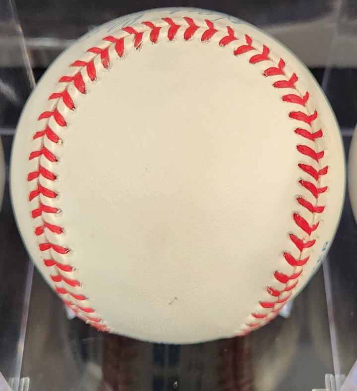 Herb Plews Signed American League Baseball Boston Red Sox Senators Korea PSA COA