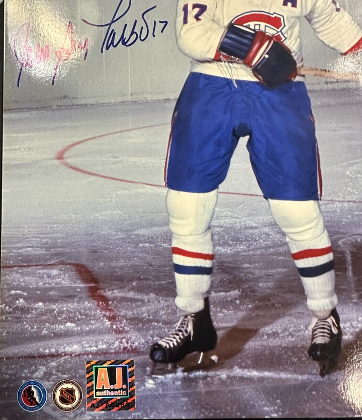 Jean Guy Talbot Autographed Montreal Canadiens 8x10 Photo NHL